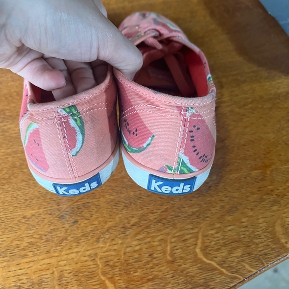 Keds Watermelon Champion Tennis Shoes 7.5 Coral, Pink, & Green - Picture 3 of 4
